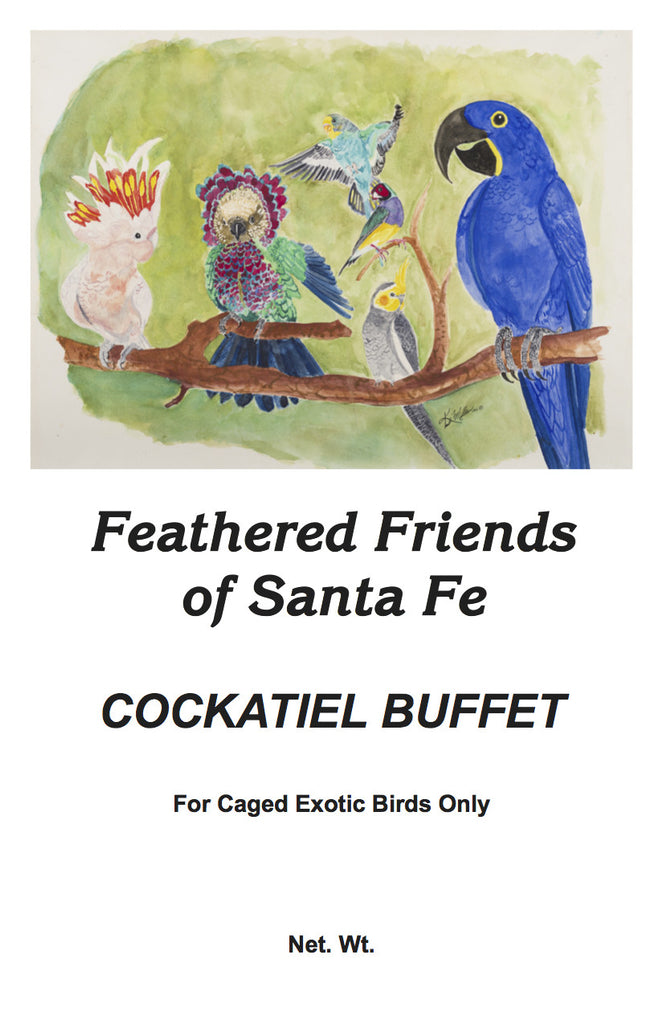 Cockatiel Buffet | Exotic Bird Seed - Feathered Friends of Santa Fe (www.ffofsf.com)