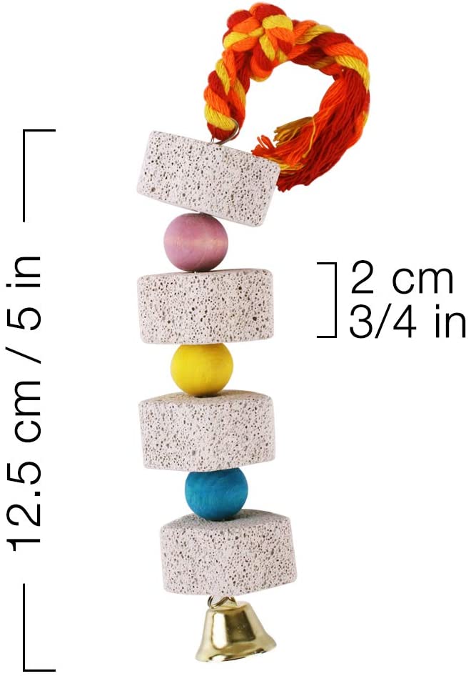 Unibene Parrot Chewing Toy w/Lava Block