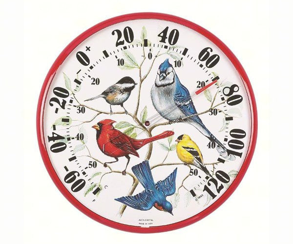 Indoor/Outdoor Songbirds Thermometer