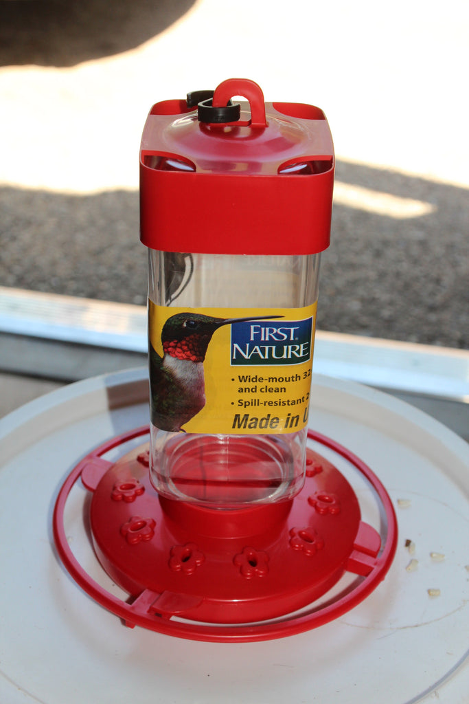 32 Ounce Wide-Mouth Hummingbird Feeder - Feathered Friends of Santa Fe (www.ffofsf.com)