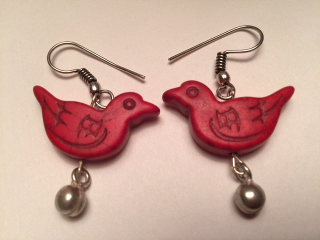 Handcrafted Bird Earrings