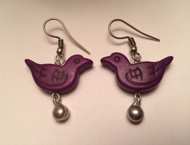 Handcrafted Bird Earrings