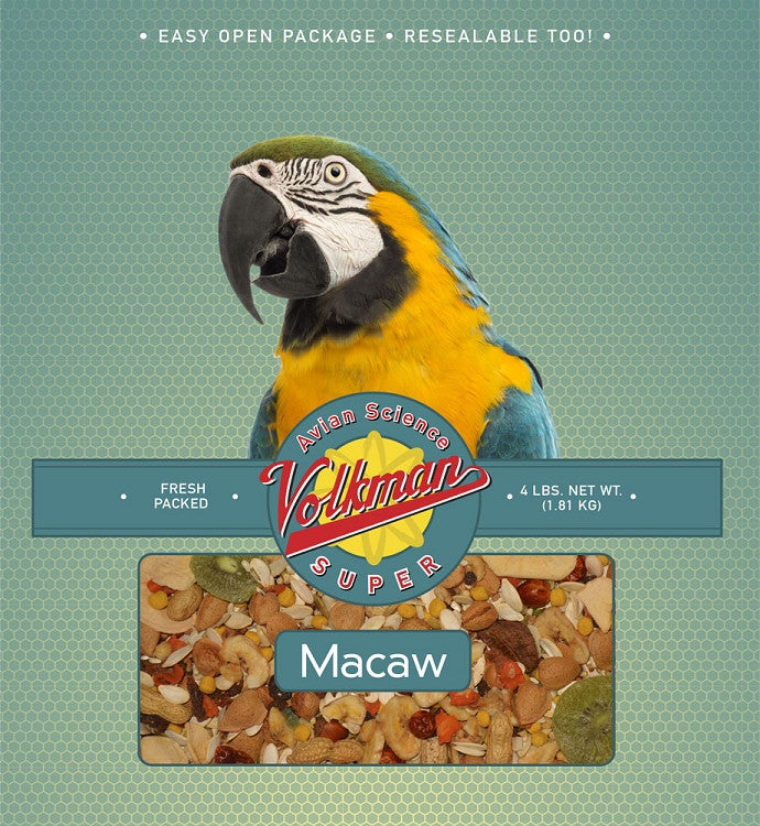 Avian Science Super Macaw Bird Seed 4 lb (1.81 kg) - Feathered Friends of Santa Fe (www.ffofsf.com)