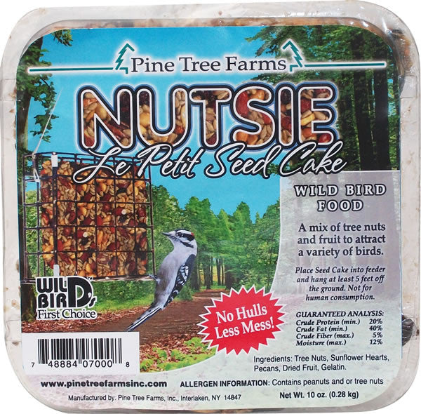 Nutsie Seed Cake Suet - 10 oz | Wild Bird Food - Feathered Friends of Santa Fe (www.ffofsf.com)