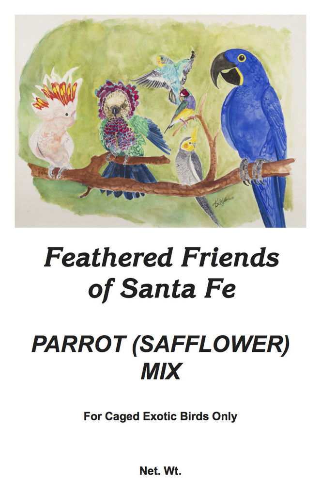 Parrot (Safflower) Mix | Exotic Bird Seed - Feathered Friends of Santa Fe (www.ffofsf.com)
