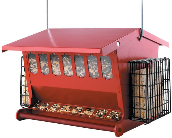 Audubon Seeds 'n More Metal Hopper Bird Feeder