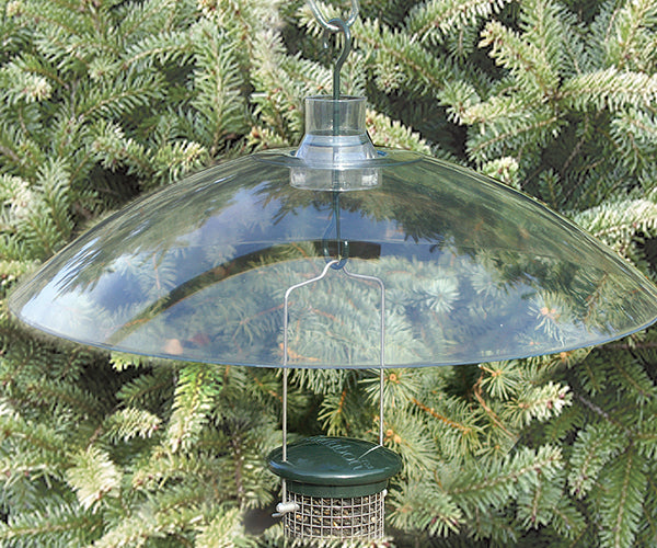16 inch Clear Hang/Mount Weather Shield/Squirrel Baffle
