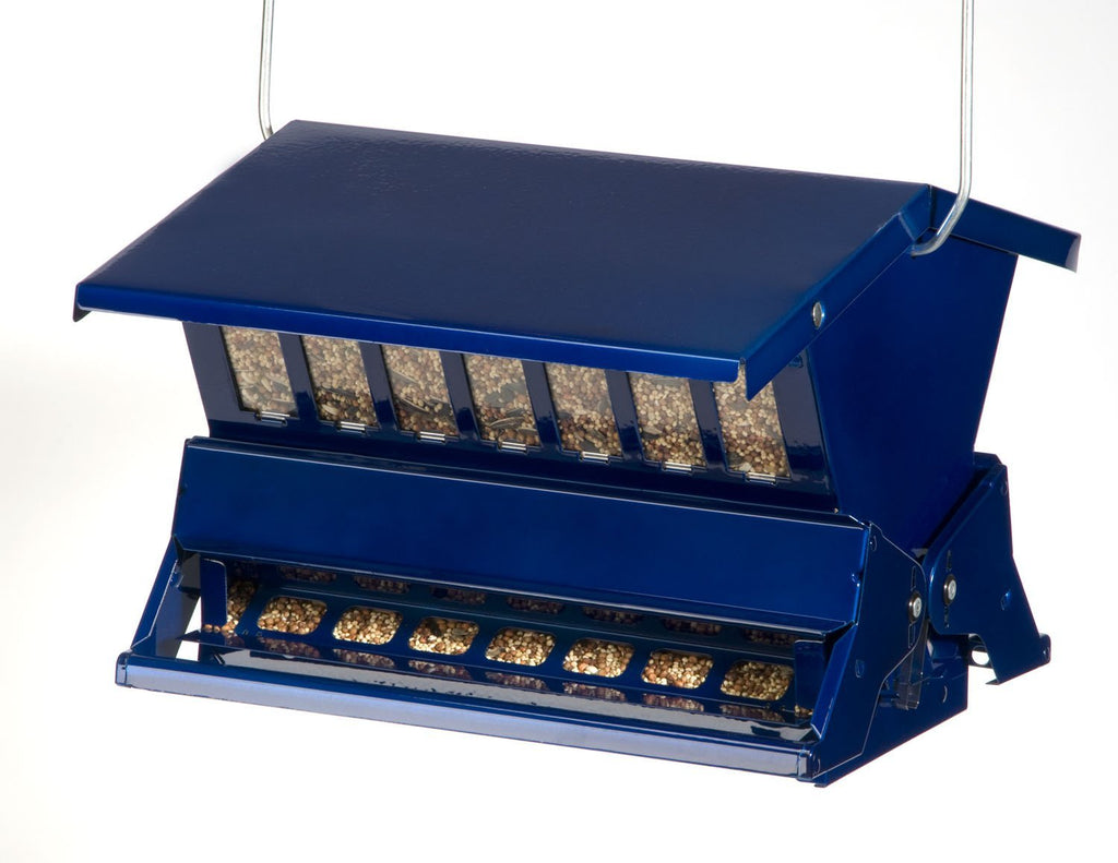 Absolute 11 Electric Blue Squirrel Resistant Bird Feeder Lg.