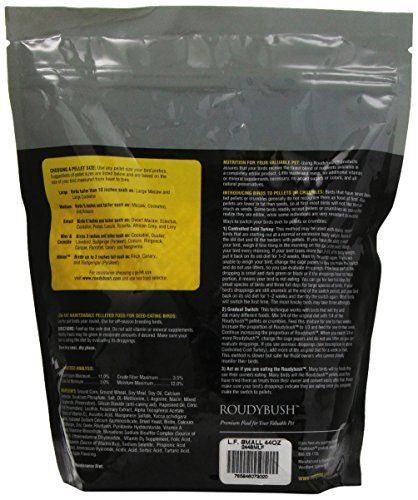 Low-Fat Maintenance Bird Food Pellets, Small 2.75 lb (1.25 kg) (44 oz) - Feathered Friends of Santa Fe (www.ffofsf.com)