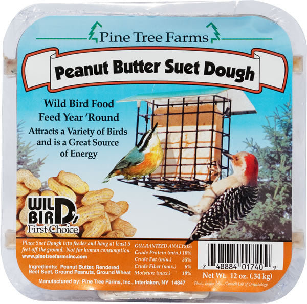 Peanut Butter Suet Dough - 12 oz | Wild Bird Food - Feathered Friends of Santa Fe (www.ffofsf.com)