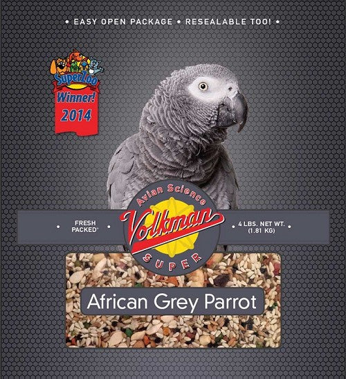 Avian Science Super African Grey Parrot Mix 4 lb (1.81 kg) - Feathered Friends of Santa Fe (www.ffofsf.com)