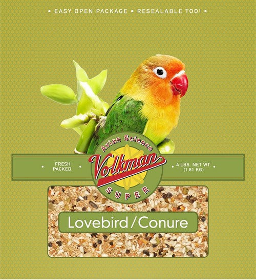 Avian Science Super Lovebird-Conure Bird Seed 4 lb (1.81 kg) - Feathered Friends of Santa Fe (www.ffofsf.com)